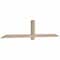 Ekena Millwork Eugene Smooth Timber Gable Bracket, Douglas Fir, 96"W x 20"H x 3 1/2"D x 3 1/2"F, 5/12 Pitch GBW096X20X0404EUG00SDF - alternate 2